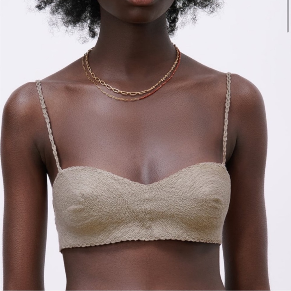 Zara crochet bra